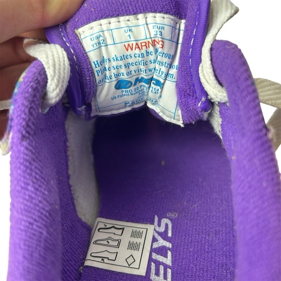 Heelys Pro 20 Prints Sneakers youth SZ 2 Purple Galaxy Multicolor tie dye child - Picture 10 of 12